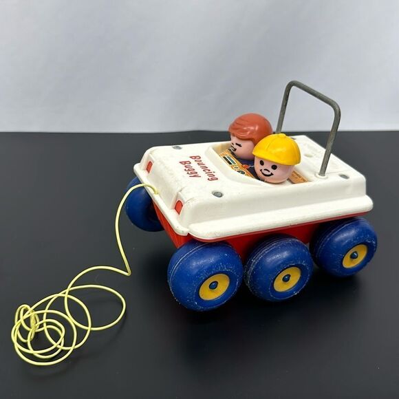 Vintage Fisher-Price Bouncing Buggy Circa 1970's Pull Toy - Picture 1 of 2